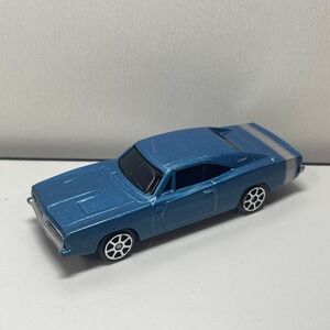 MAISTO '69 DODGE CHARGER R/T BLUE 1:64 DIECAST‎ 3" CAR WITH SILVER